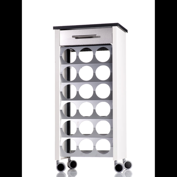 Carrello porta bottiglie BACUS, capacità di 18 bottiglie