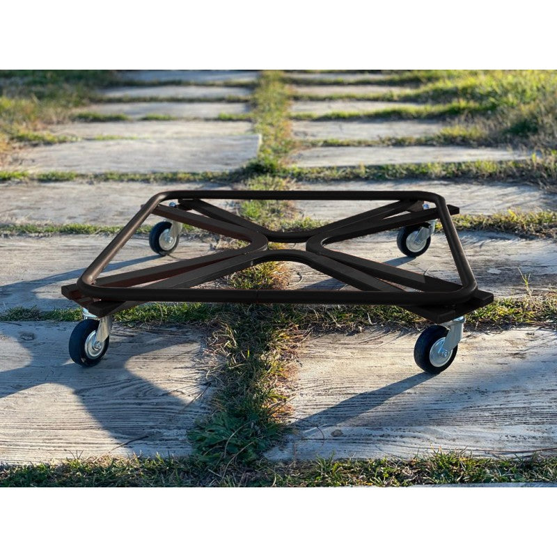 Carrello Porta Piante Linea Heavy Cm 50X50 Cotto Tecnokit