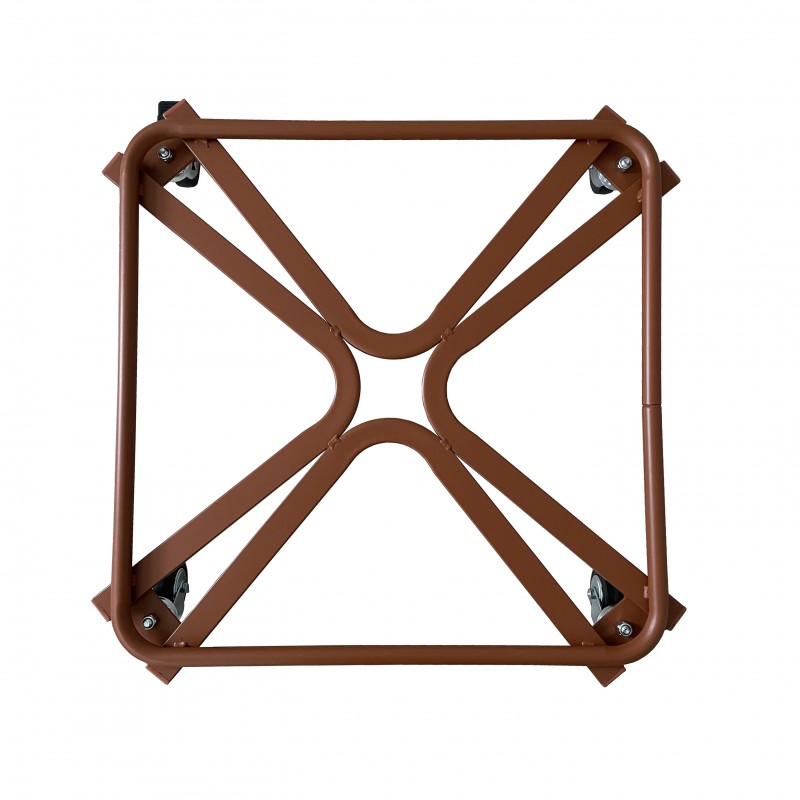 Carrello Porta Piante Linea Heavy Cm 60X60 Nero Tecnokit