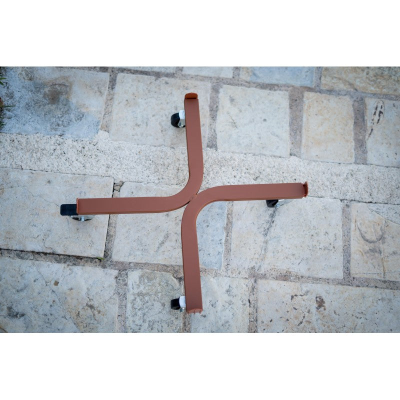 Carrello Porta Piante Linea Speedy Circolare Diam 25 Cotto Tecnokit