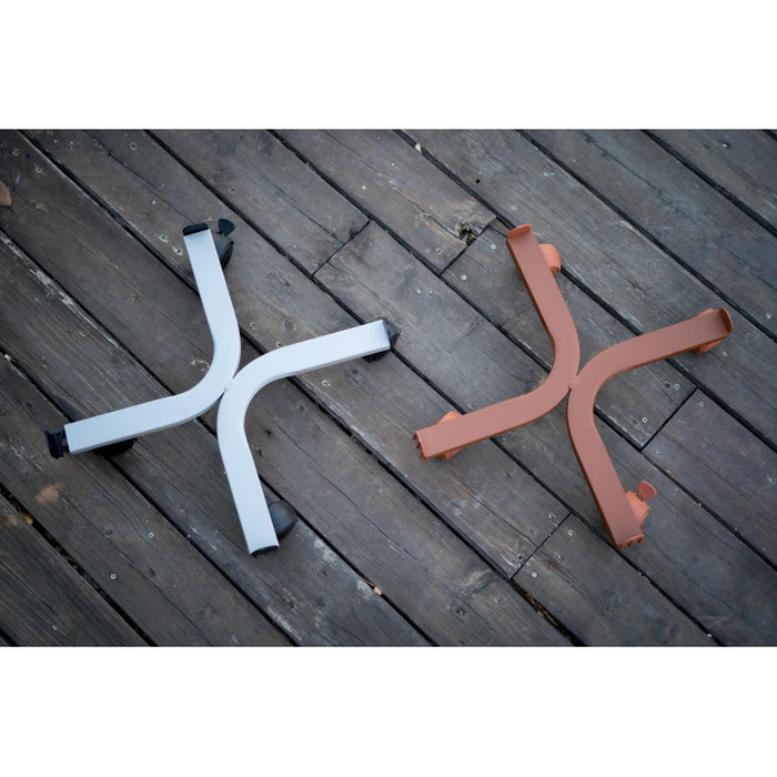 Carrello Porta Piante Linea Speedy Quadrato Cm 22X22 Cotto Tecnokit