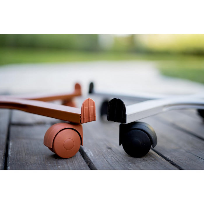 Carrello Porta Piante Linea Speedy Quadrato Cm 29X29 Cotto Tecnokit