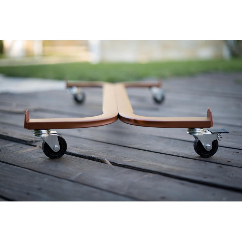 Carrello Porta Piante Linea Speedy Rettangolare Cm 58X30 Cotto Tecnokit