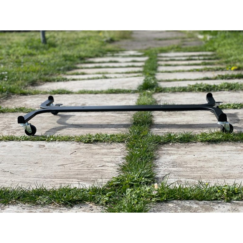 Carrello Porta Piante Linea Speedy Rettangolare Cm 58X30 Nero Tecnokit