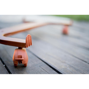 Carrello Porta Piante Linea Speedy Rettangolare Cm 78X37 Cotto Tecnokit