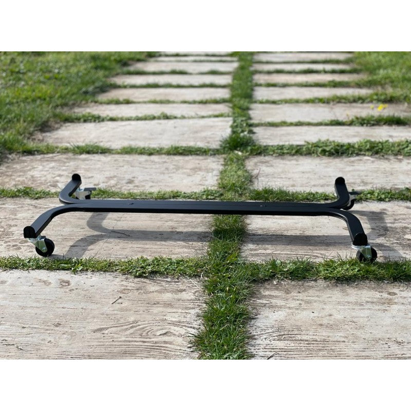 Carrello Porta Piante Linea Speedy Rettangolare Cm 78X37 Nero Tecnokit