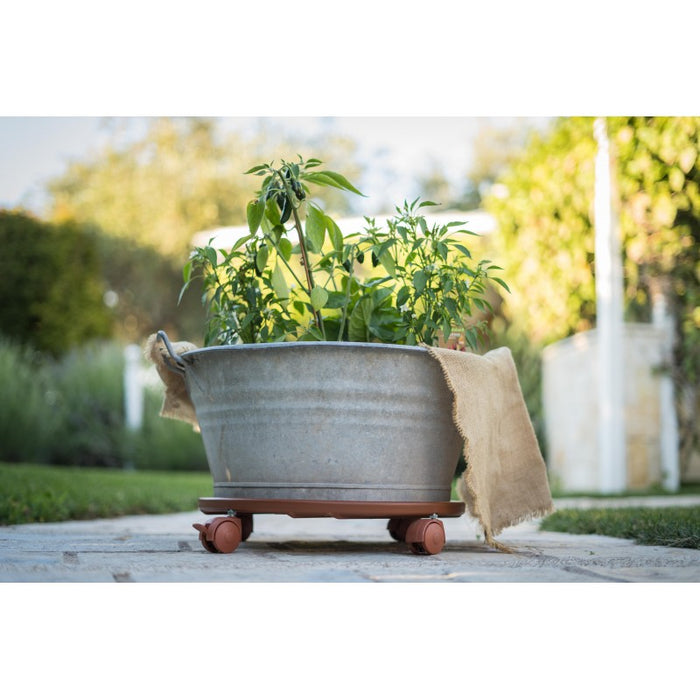 Carrello Porta Piante Tradizionale Circolare Diam 50 Cotto Tecnokit