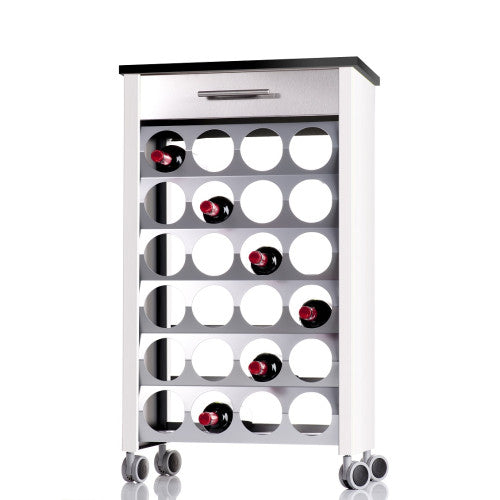 Carrello portabottiglie BACUS. Capacità di 24 bottiglie.