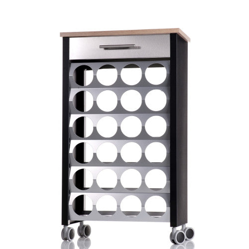 Carrello portabottiglie BACUS. Capacità di 24 bottiglie.