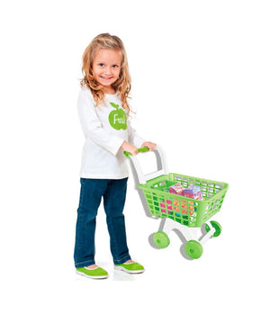 Carrello Spesa Giocattolo Per Bambini Gioco Supermarket Con Set Accessori         