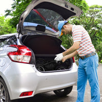 Carrello da golf a spinta con 3 ruote, Carrello pieghevole con borsa rivestita in alluminio cinghia Grigio-Golf