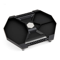 Carrello mobile con 4 rotelle girevoli negozio di riparazioni per garage, Vassoio per strumenti da officina automobilistici Nero-Utensili