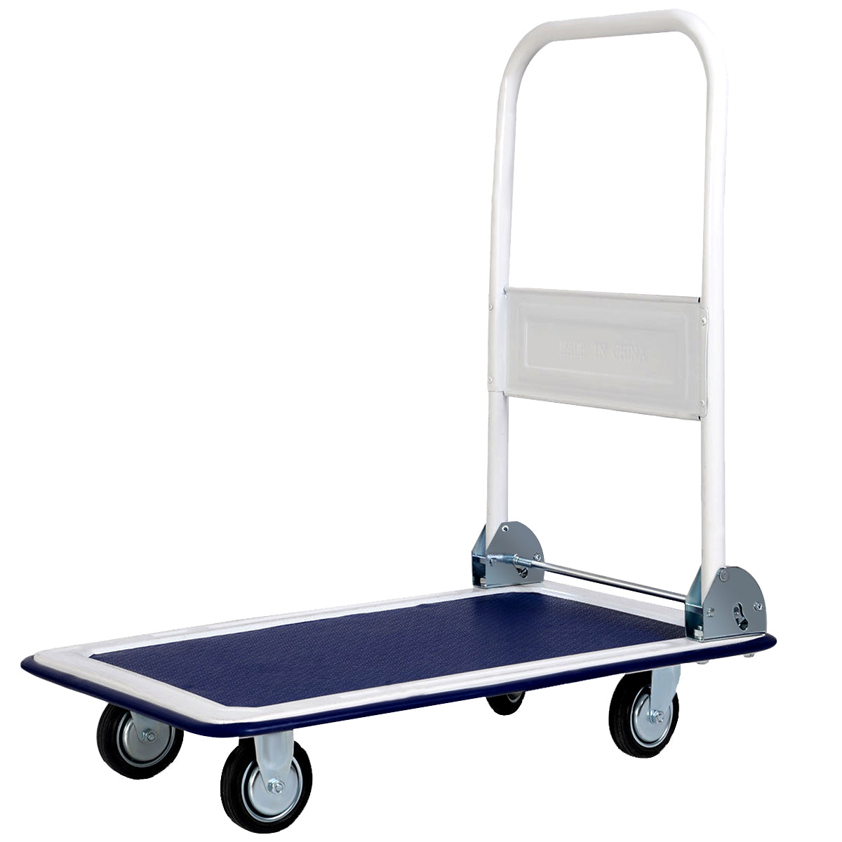 Carrello pieghevole per trasporto carrellino pianale mobile per carico, Carrello pieghevole capacit¨¤ di peso 150 kg Blu-Deposito utensili Tool