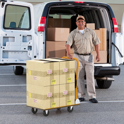 Carrello pieghevole per trasporto carrellino pianale mobile per carico, Carrello pieghevole capacit¨¤ di peso 150 kg Giallo-Deposito utensili Tool
