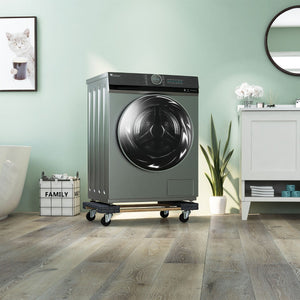 Carrello trasporto con 4 ruote piroettanti capacit¨¤ di carico 450kg, Carrello sposta mobili 77x47x15,5cm-Deposito utensili Tool