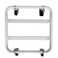 Carrello per vasi in cemento e terracotta quadro