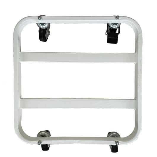 Carrello per vasi in cemento e terracotta quadro