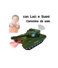 Carro Armato Militare Con Luci E Suoni Realistici Prendi La Mira Punta E Spara         