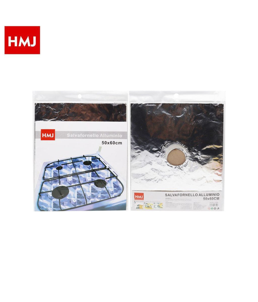 Carta Alluminio Copri Salva Fornello 50x60 Per Protezione Piano Fornelli         