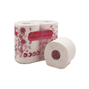 Carta Igienica 3V Flowers Premium Pz 4 Celtex