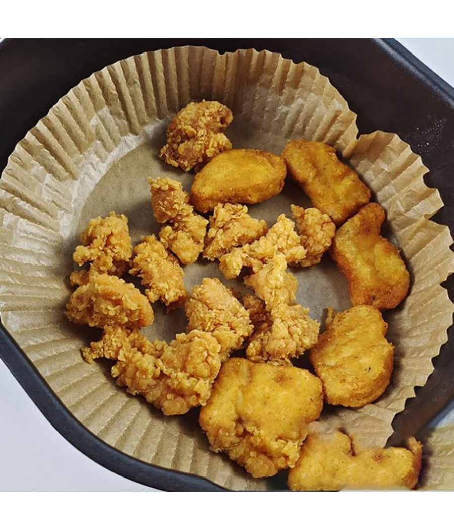 Carta Rotonda Pergamena Per Assorbe Olio Frittura Forno Friggitrice 16cm X 4,5cm         