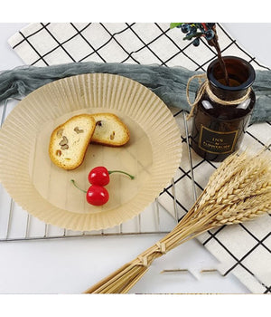 Carta Rotonda Pergamena Per Assorbe Olio Frittura Forno Friggitrice 16cm X 4,5cm         