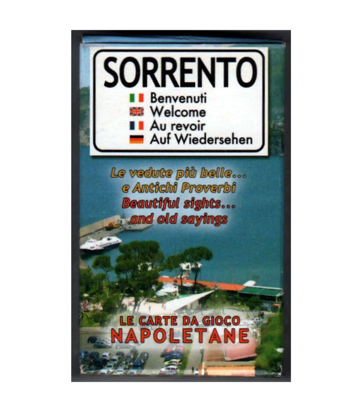 Trade Shop - Carte Da Gioco Napoletane Sorrento Vedute Proverbi Gioco Di Carte Patinate -