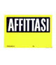 Cartello Affittasi Plastificato Con Scritta 30 X 20 Cm Segnaletico         