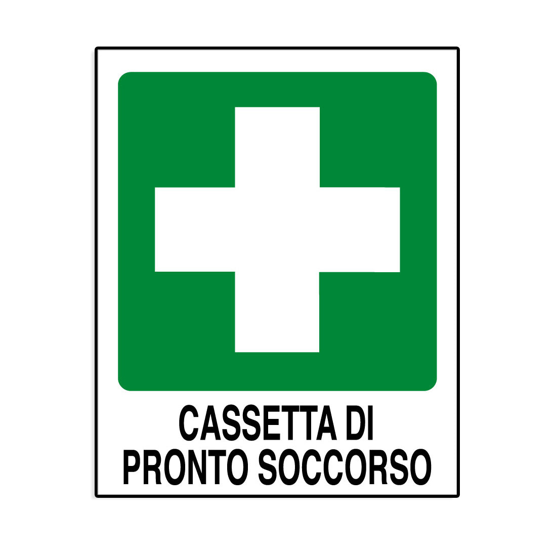 Cartello in alluminio Cassetta di pronto soccorso