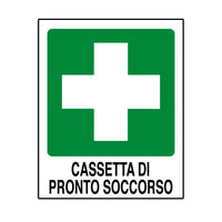 Cartello in alluminio Cassetta di pronto soccorso