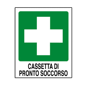 Cartello in alluminio Cassetta di pronto soccorso