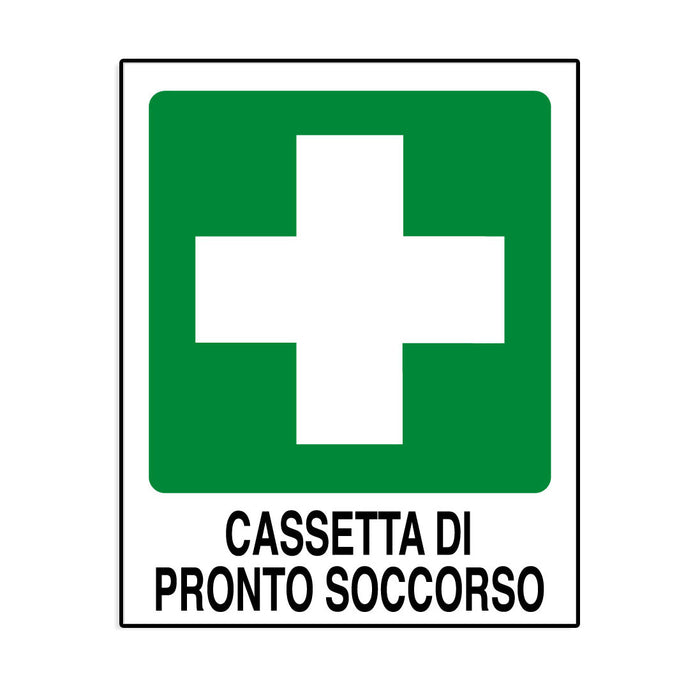Cartello in alluminio Cassetta di pronto soccorso