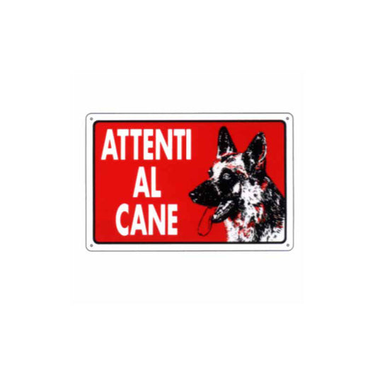 Cartello Attenti Al Cane 30X 20 Plastica