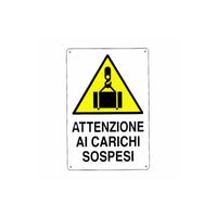 Cartello Carichi Sospesi 48X 68 Plastica