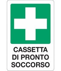 Cartello Cassetta Pronto Soccorso Segnaletica Direzionale Sicurezza Avvertimento         