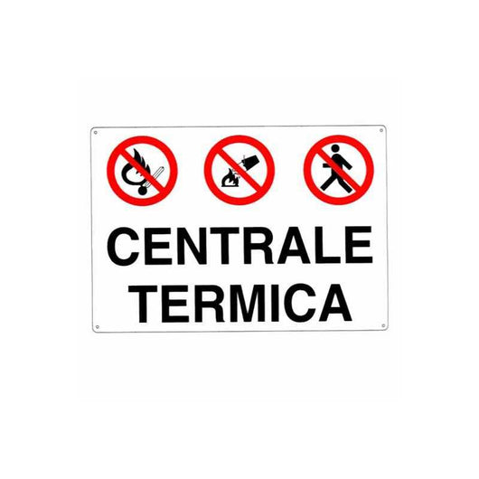 Cartello Centrale Termica 30X 20 Alluminio