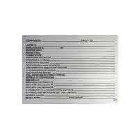 Cartello Concessione Edilizia 138X 88 Plastica