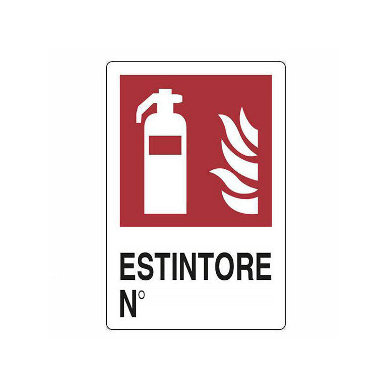 Cartello Estintore 20X 30 Plastica