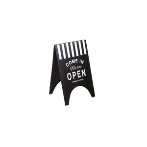 Cartello ferro open/close nero rettangolare cm 45x41x70.5