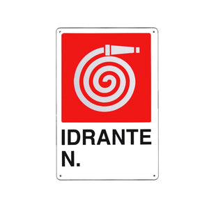 Cartello Idrante 20X 30 Plastica