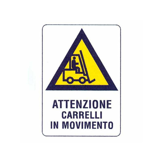 Cartello Movimento Carrelli 48X 68 Plastica