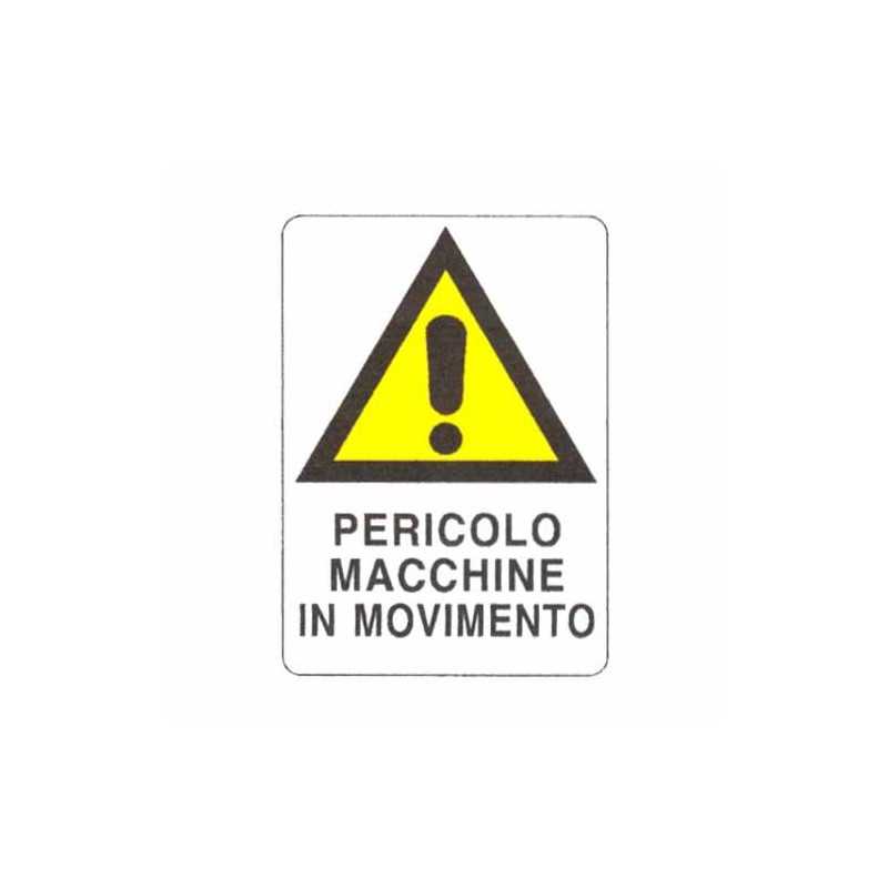 Cartello Movimento Macchine 48X 68 Plastica
