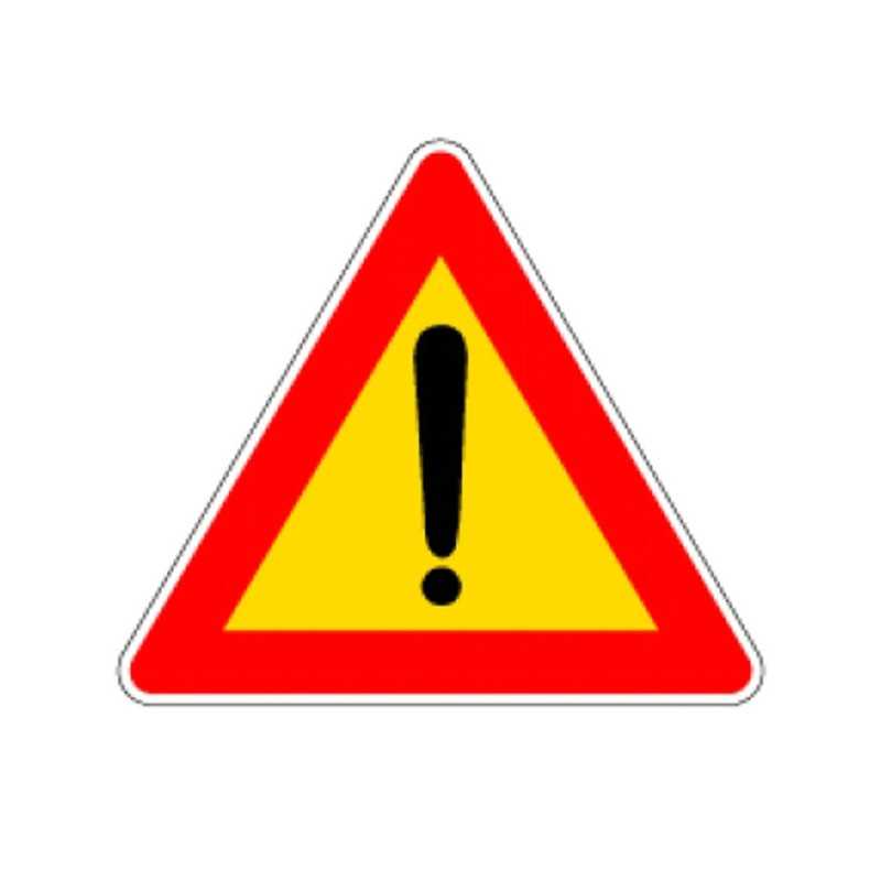 Cartello Stradale Pericolo Generico