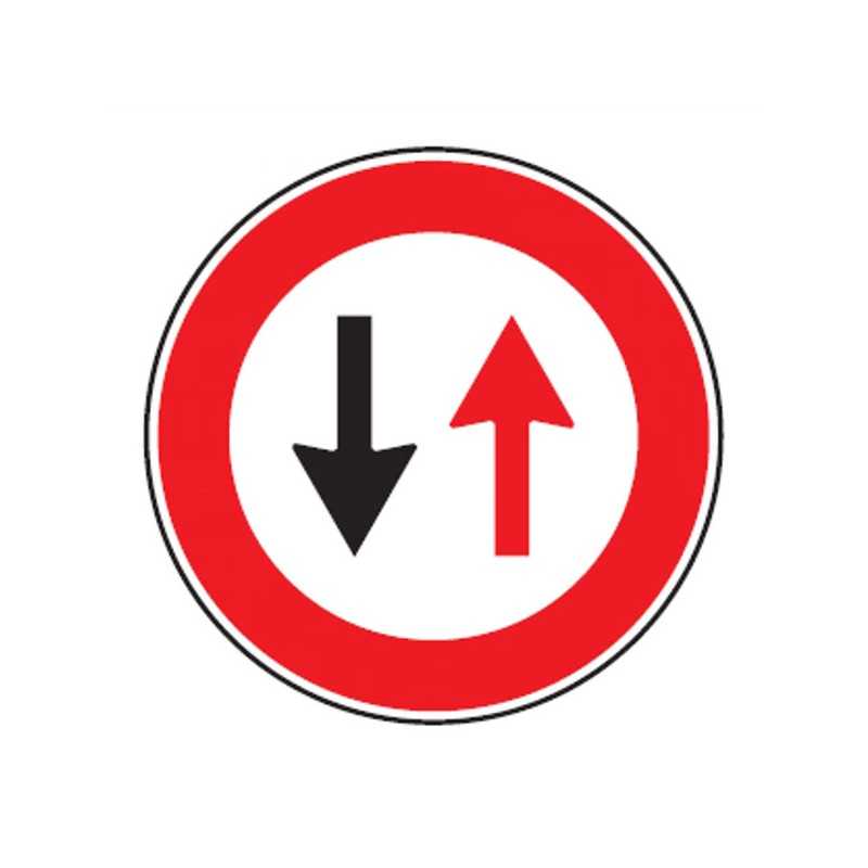 Cartello Stradale Senso Alt Dare Precedenza