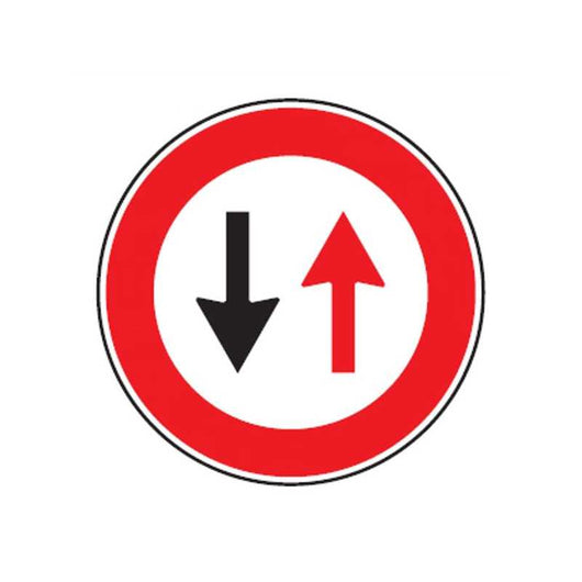 Cartello Stradale Senso Alt Dare Precedenza