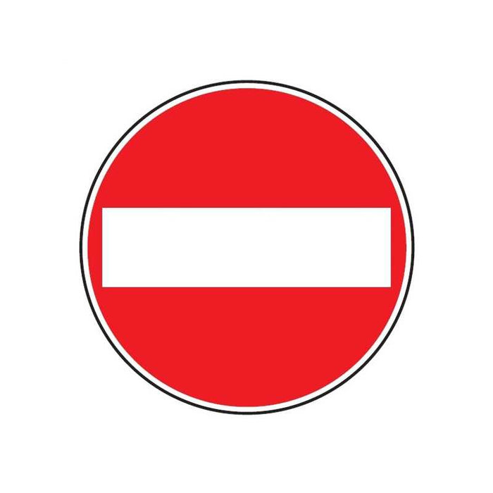 Cartello Stradale Senso Vietato