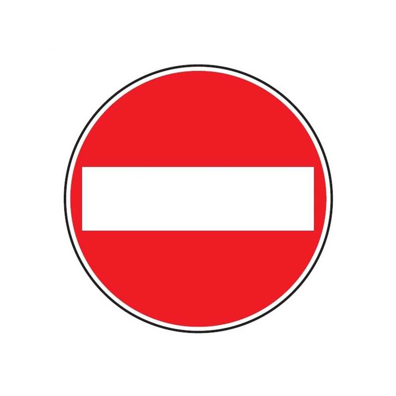 Cartello Stradale Senso Vietato