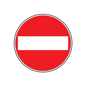 Cartello Stradale Senso Vietato