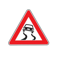 Cartello Stradale Strada Sdruciolevole