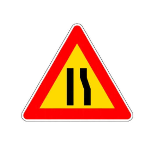 Cartello Stradale Strettoia Asimmetrica Dx